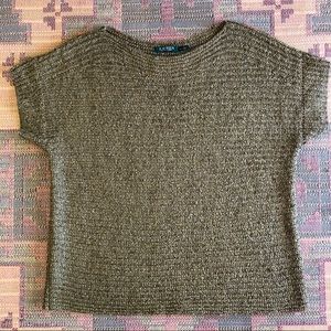 Lauren Ralph Lauren Sweater Sage Green Knit woven